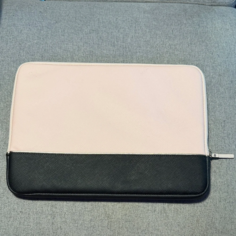 Kate Spade Blush and Black Laptop Sleeve
